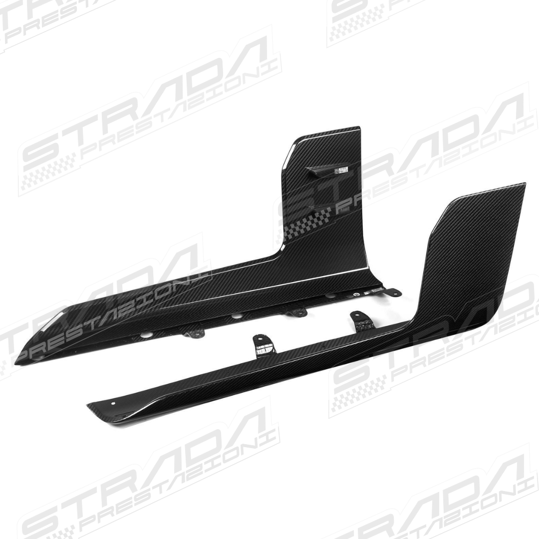 BMW G87 M2 M Performance Style Side Skirts in Pre Preg Carbon Fibre